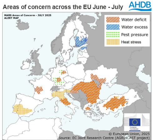 Alerts across the EU July